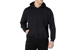 Gildan Men's Premium Cotton Adult Black Hoodie