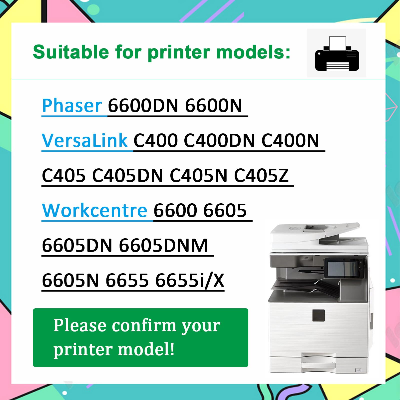 Xerox Originales VersaLink C400 / C405, Phaser 6600 / WorkCentre 6605 / 6655 Récupérateur de toner usagé (30,000 Pages) - 108R01124