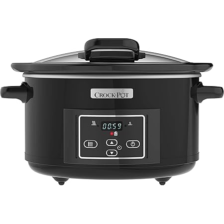 Crock-Pot Lift and Serve Digital Slow Cooker with Hinged Lid and Programmable Countdown Timer | 4.7 Litre (up to 5 People) [CSC052]