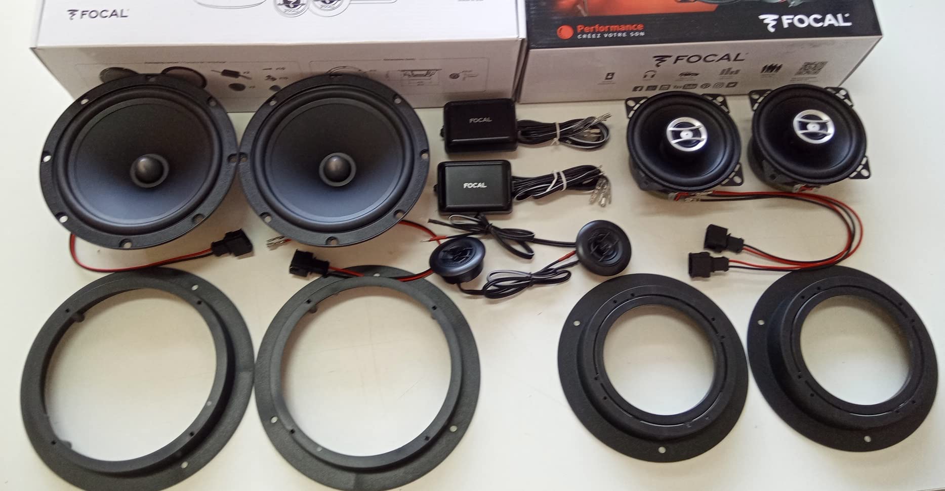 Kit de altavoces FOCAL para Mercedes Clase A W169 2004-2012 Delanteros y Traseros