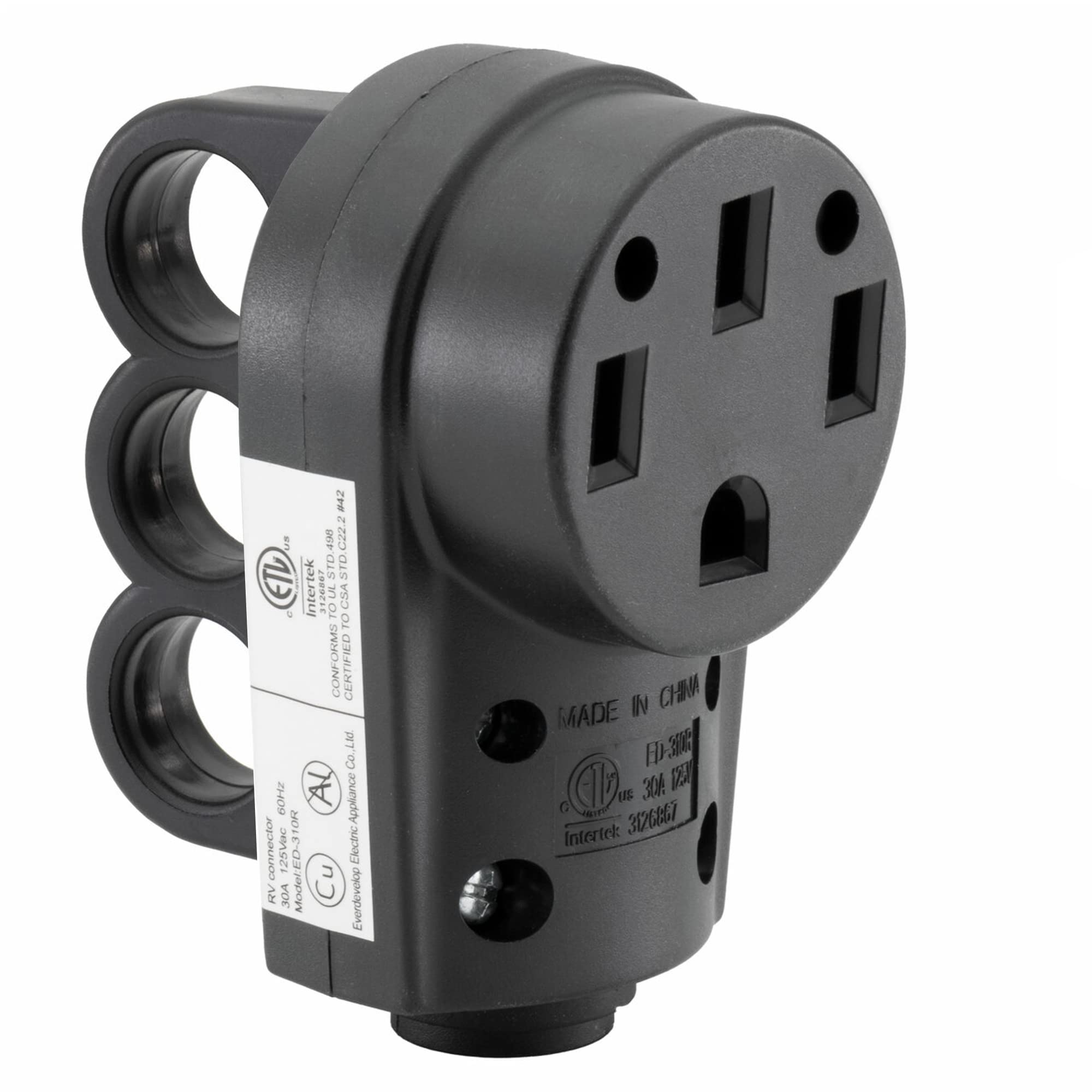 RecPro 50 Amp RV Plug Female Receptacle | Replacement Female Power Plug End