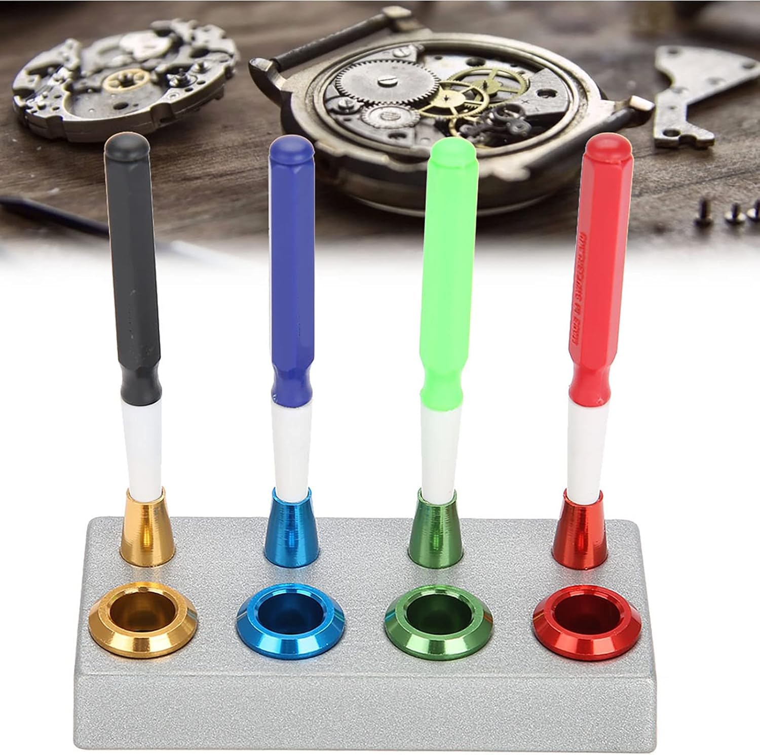 Watch Oiler Kit, Professional Watch Oiler Kit 4 Oil Cup 4 Oil Pen Assortment Watchmaker Repair Tool Watch Oiler Assortment Kit Watch Oiler Kit Watchmaker Oil Tools Set for Repair