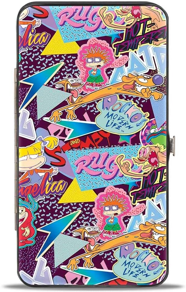 Buckle-Down Women's Buckle-down Hinge Wallet - Nick 90's Rewind,7 x 4 US