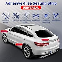 Vista 2 de Protectores de borde de puerta de automóvil, protector de sello de goma en forma de U, borde de puerta, protección para la mayoría de los Blanco