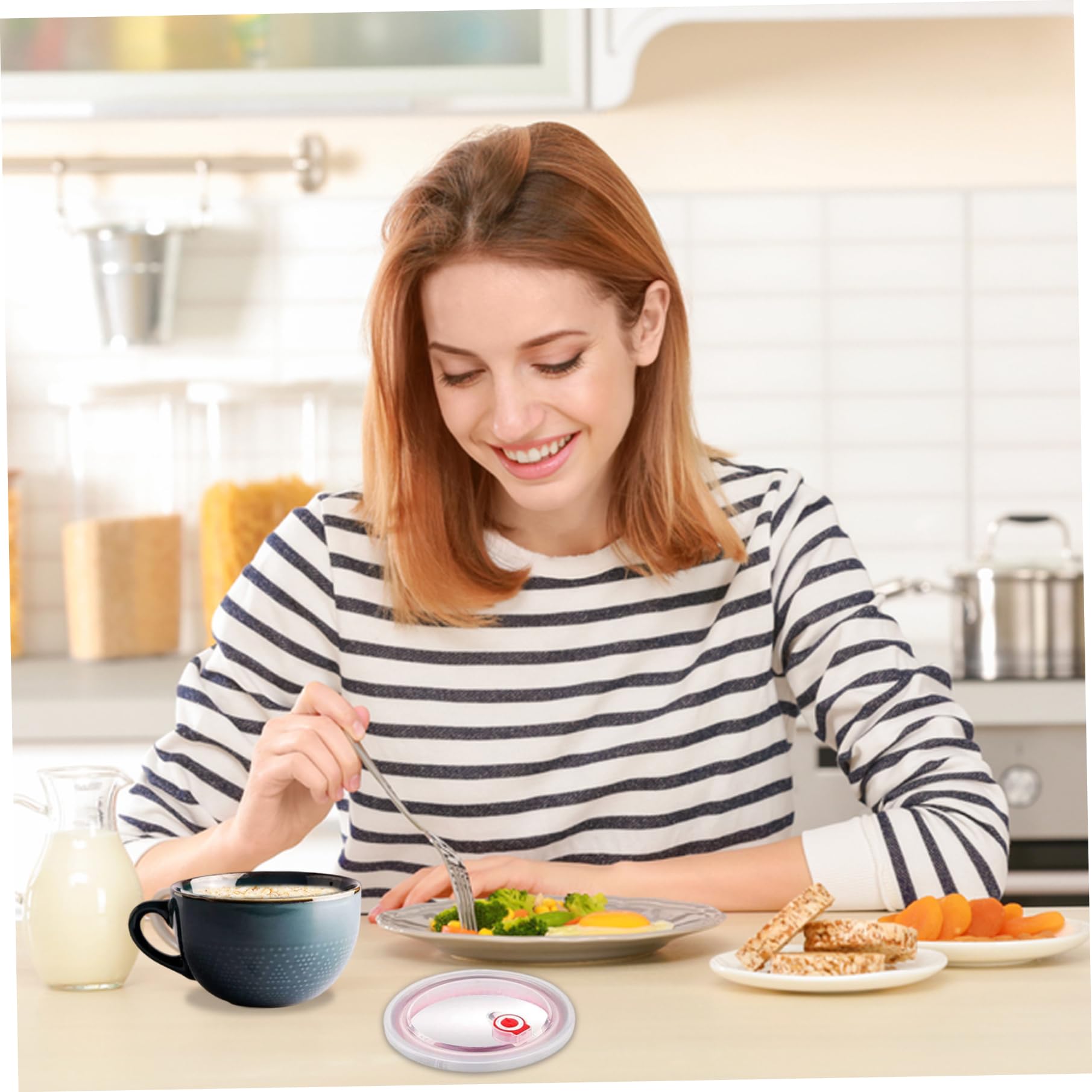 Tazza per zuppa Ciotole per zuppa in ceramica da 700 ml con manici Tazza per microonde con coperchio Ciotole facili da pulire per cereali Latte Dessert Farina d'avena Ramen