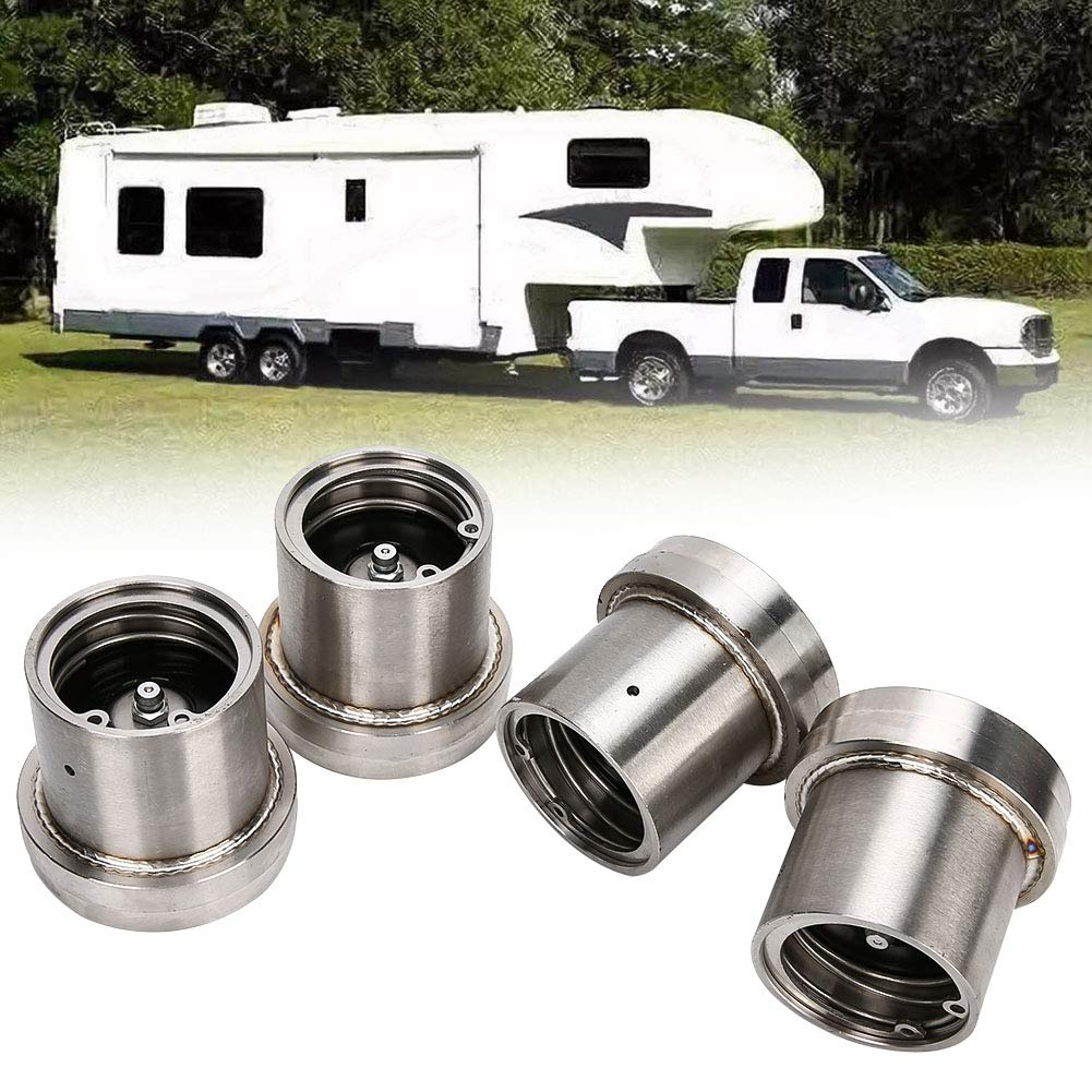 Trailer Bearing, 4pcs 2.441in L Steel Tra Bea with ive Bra ARY 2.5 Inch 2.441,Wheel Bearings Trailer, Bearing 2.441,