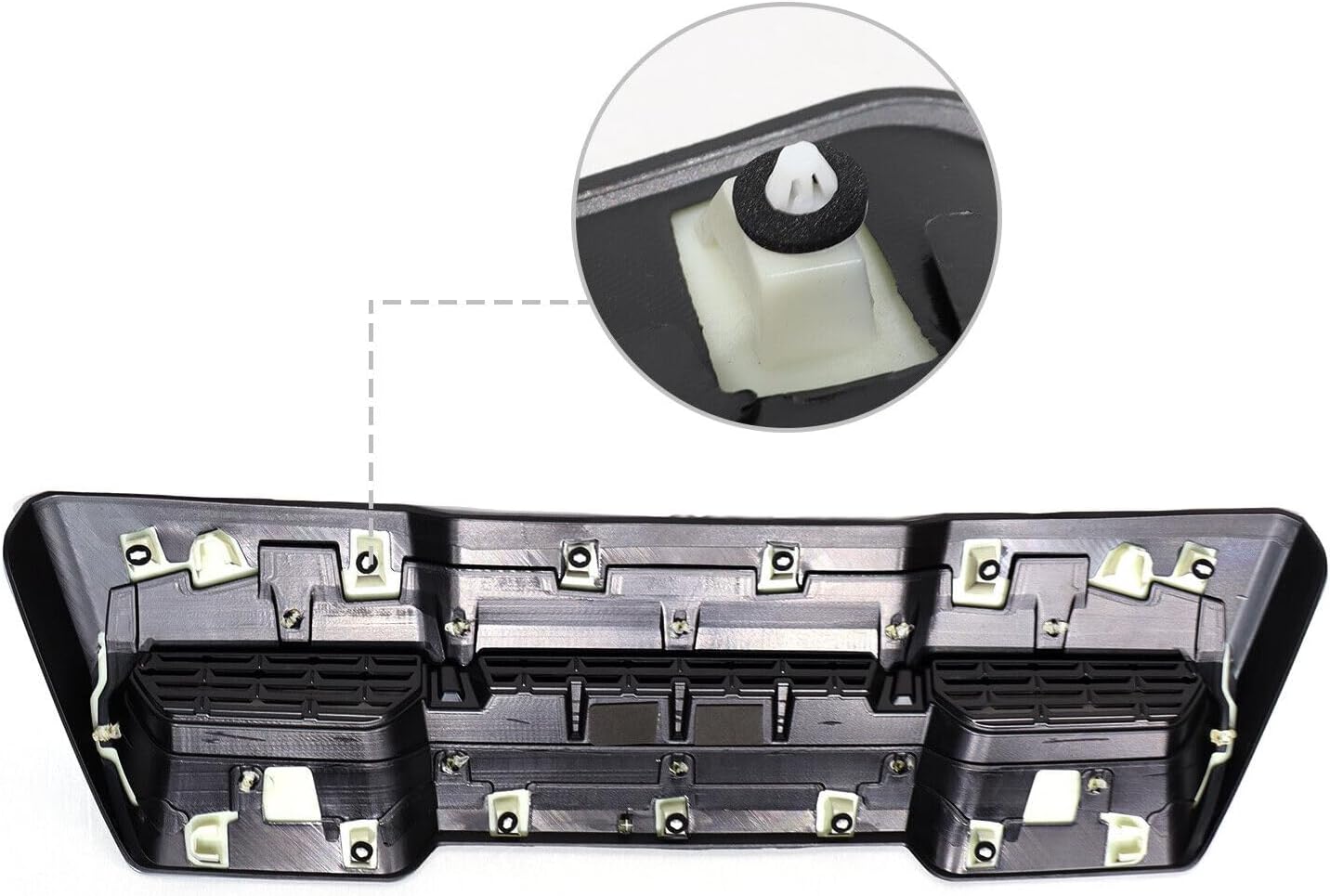 Front Hood Vent Compatible with 2020-2023 Sierra 2500HD 3500HD,Bumper Air Vent Trim for Hood Scoop - Replacement 84686275 Black