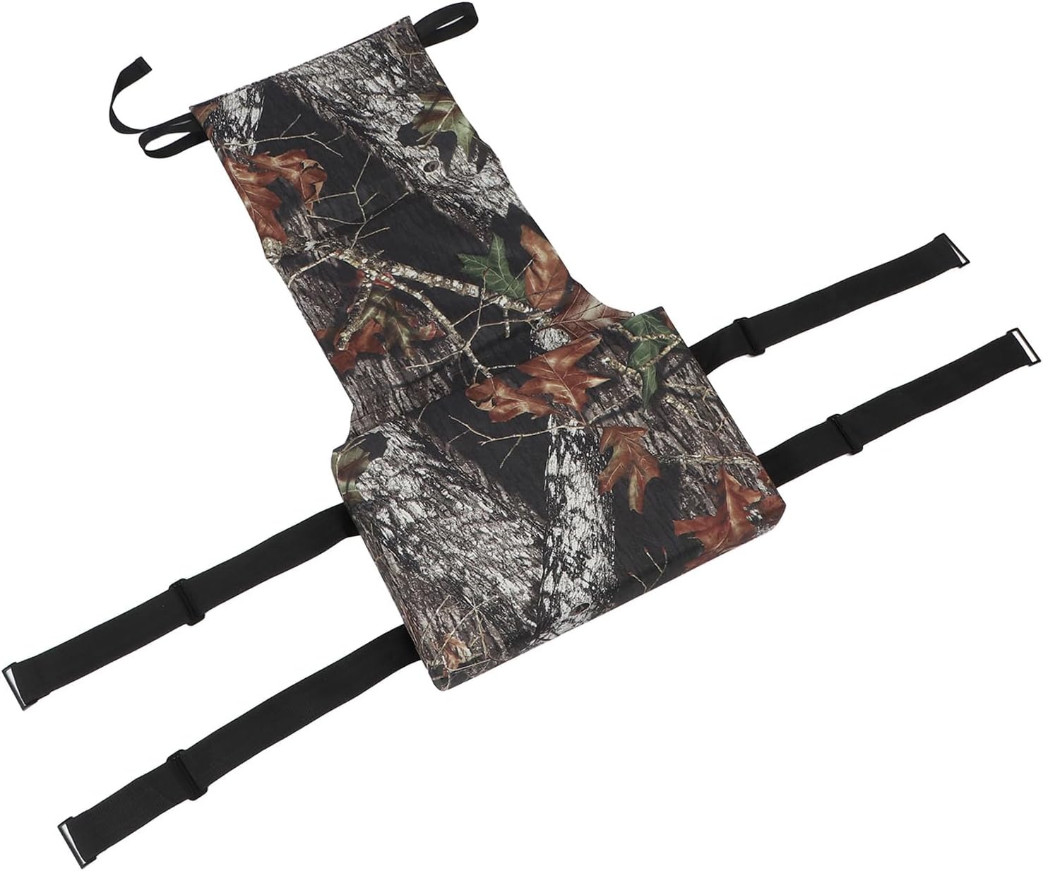 CCYLEZ Replacement Seat Cushion, Portable Camouflage Anti Slip with Straps for Outdoor, Oak