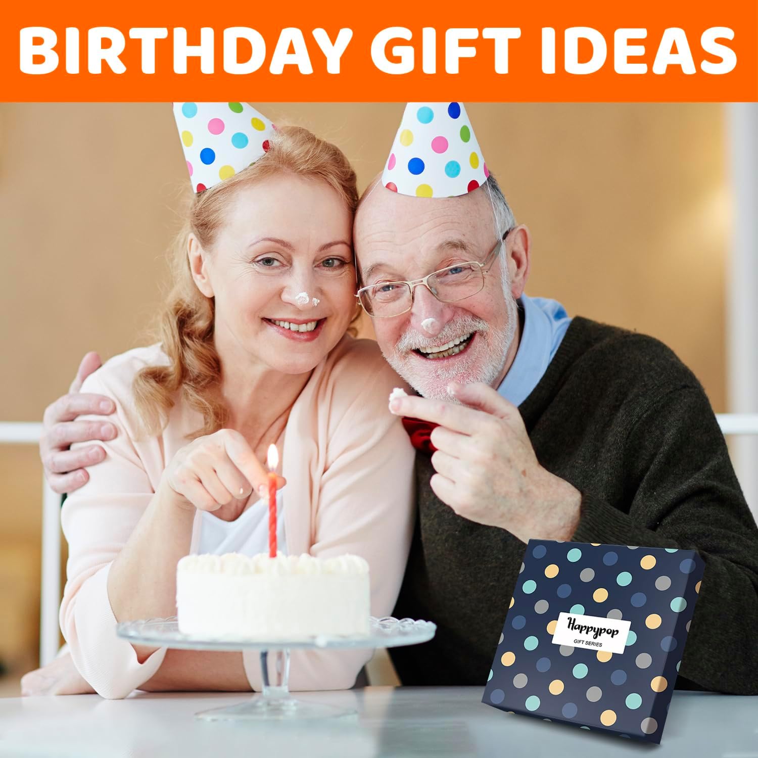 HAPPYPOP Birthday Gifts for Men Women - Socks for 75 79 Year Olds, Gifts with Greeting Card - Image 3