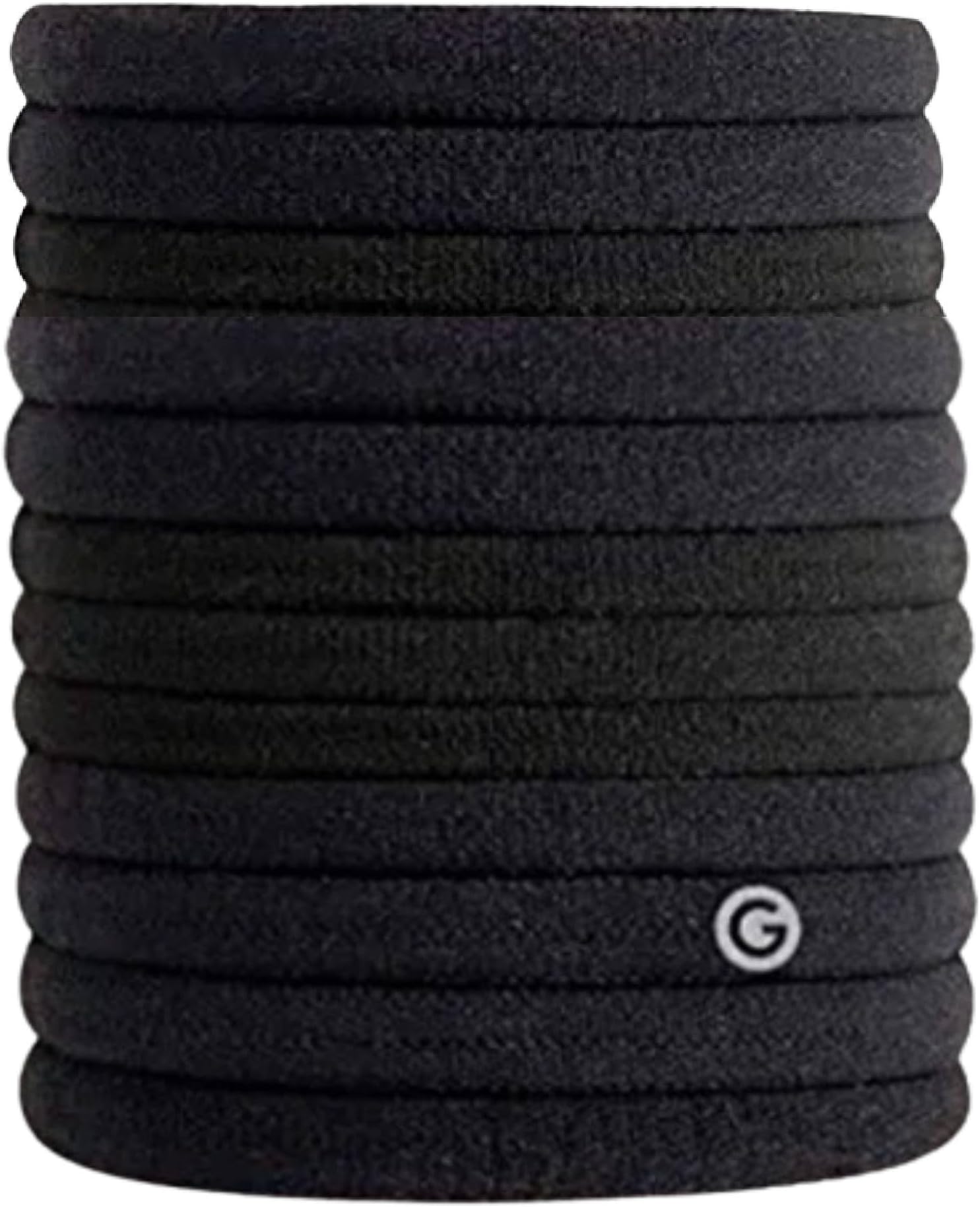 GIMME Bands Fine Hair Ties | No Break Microfiber Fine Hair Elastics | A Firm Yet Gentle All Day Hold with No Snagging, Dents, or Breakage | Black Onyx
