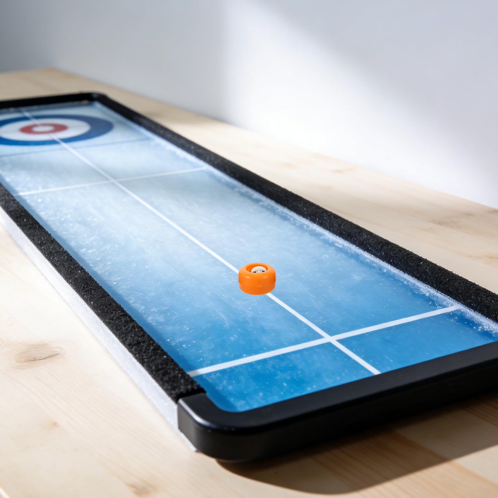 16 palets de Jeu de palets - Mini Rouleaux de 2,5 cm pour Le Jeu de Curling - Jeux de société de Table, pièces à Rouler pour Les activités Scolaires et de Bureau