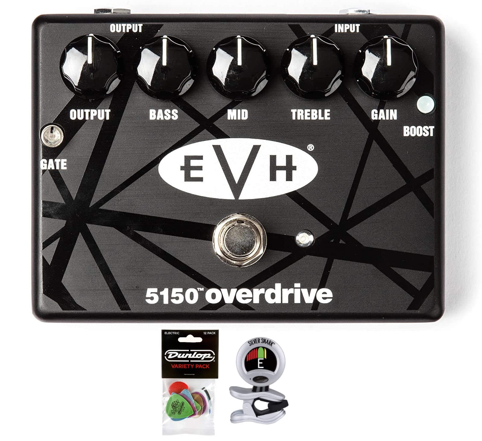 MXR EVH5150 Overdrive Pedal Bundle with Dunlop Variety Pick Pack 
