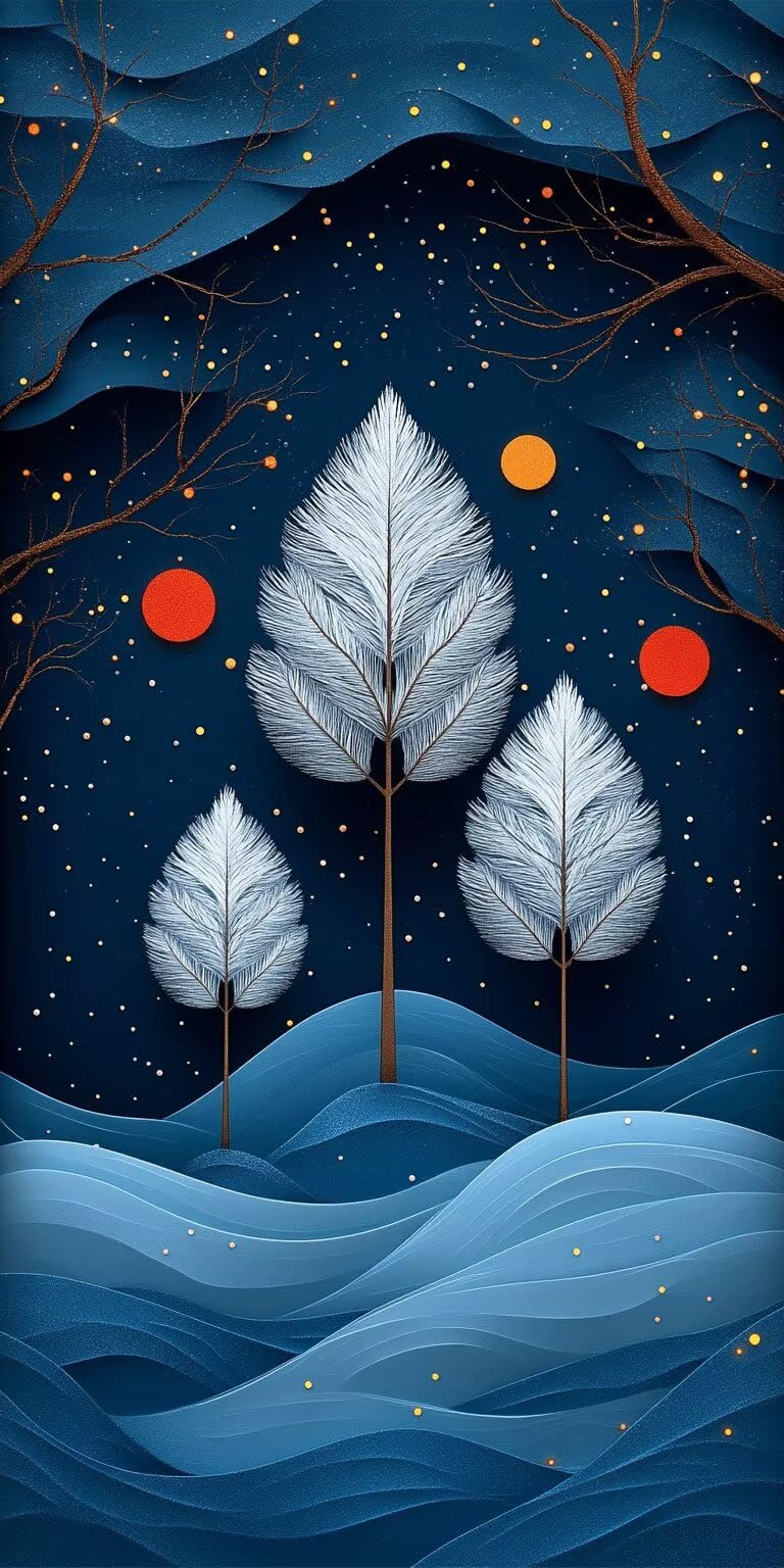 Dipingere con i Numeri Adulti Alberoastratto, 60x120cm, k-372