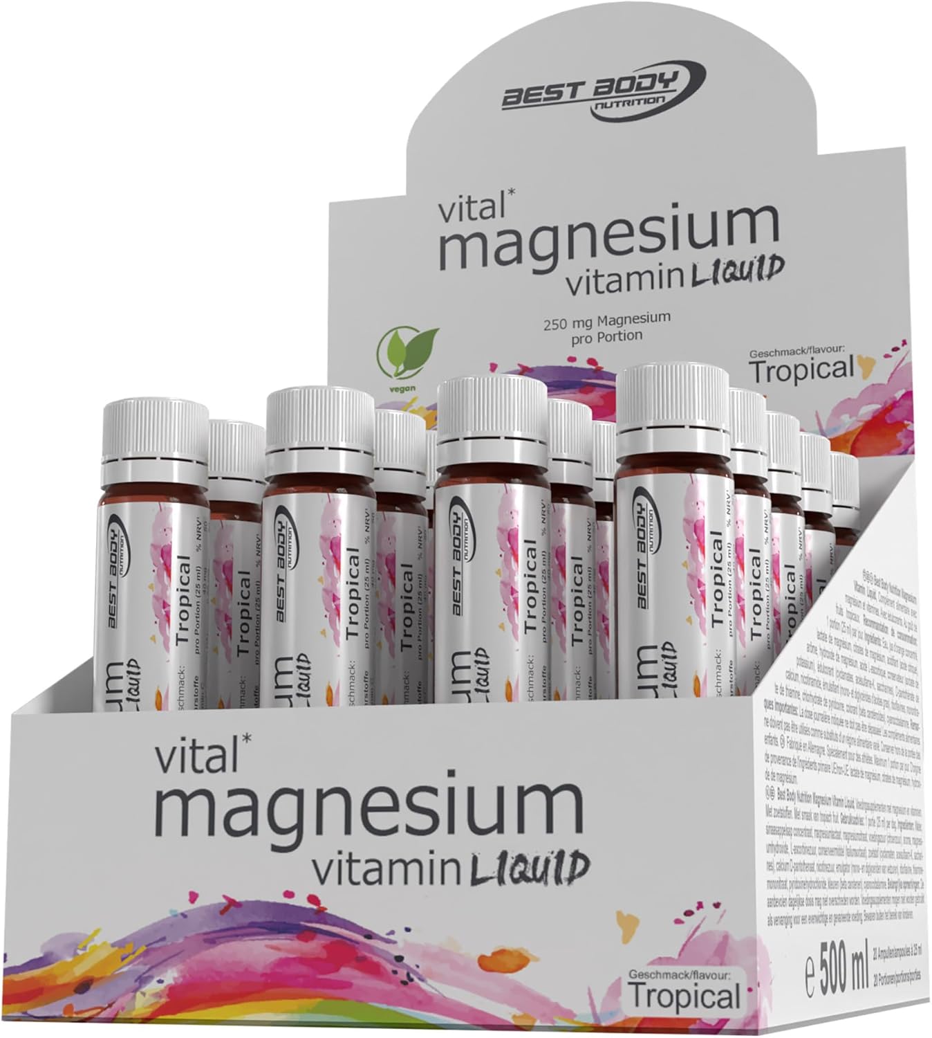 Vitaminen Magnesiumampullen – 500 ml (20 x 25 ml), tropisch
