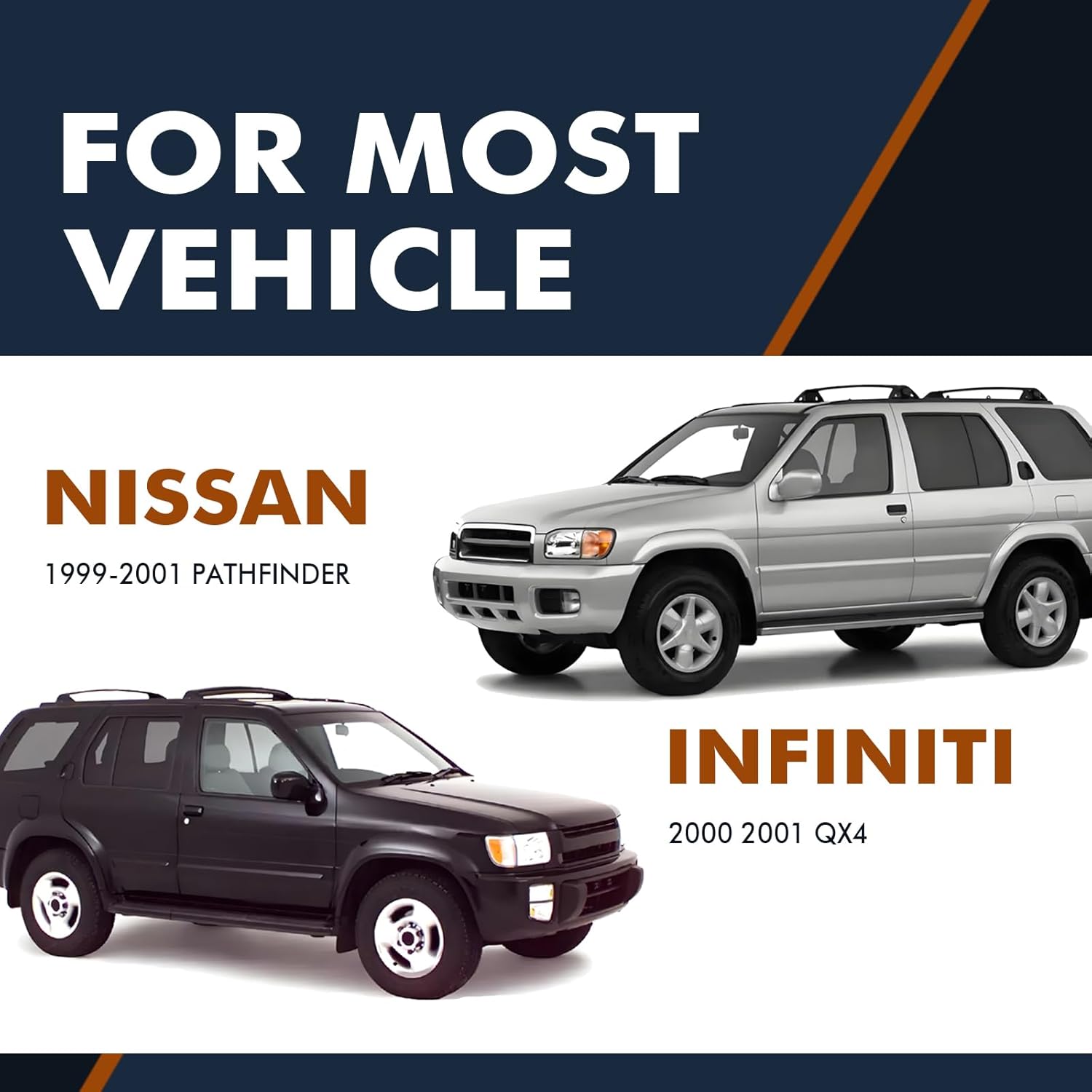 PM Auto Set of 4 Front Quick Complete Strut-Rear Shock Compatible With 1999-2001 Nissan Pathfinder