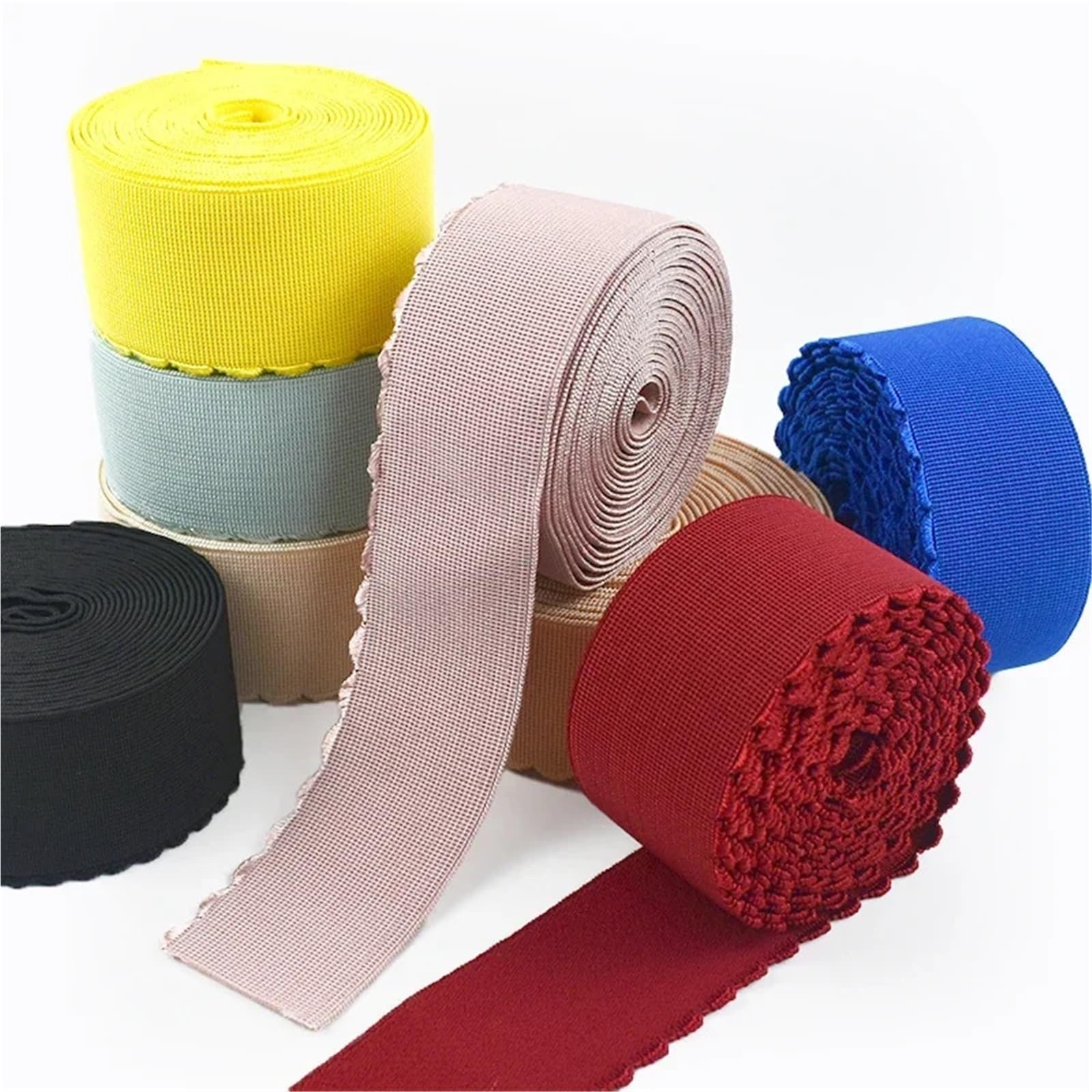 Banda Elástica de Nailon Cordón Bandas Elásticas Nylon | Banda de goma cinturón costura ancha correas elásticas ropa interior cinta de resorte(MintGreen,10Meters)