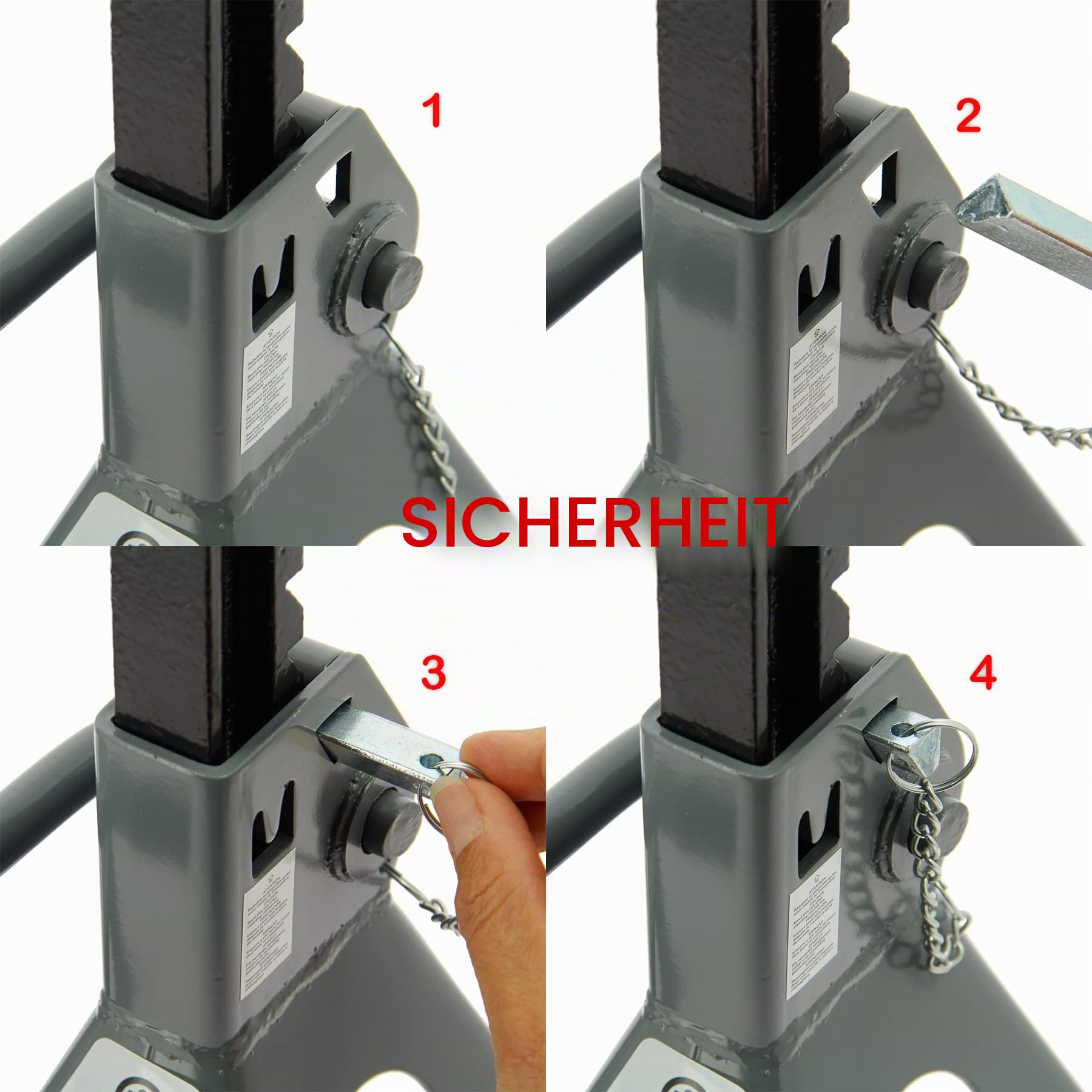 211375 Unterstellbock 3 Tonnen Traglast, 2 Stück Stützböcke