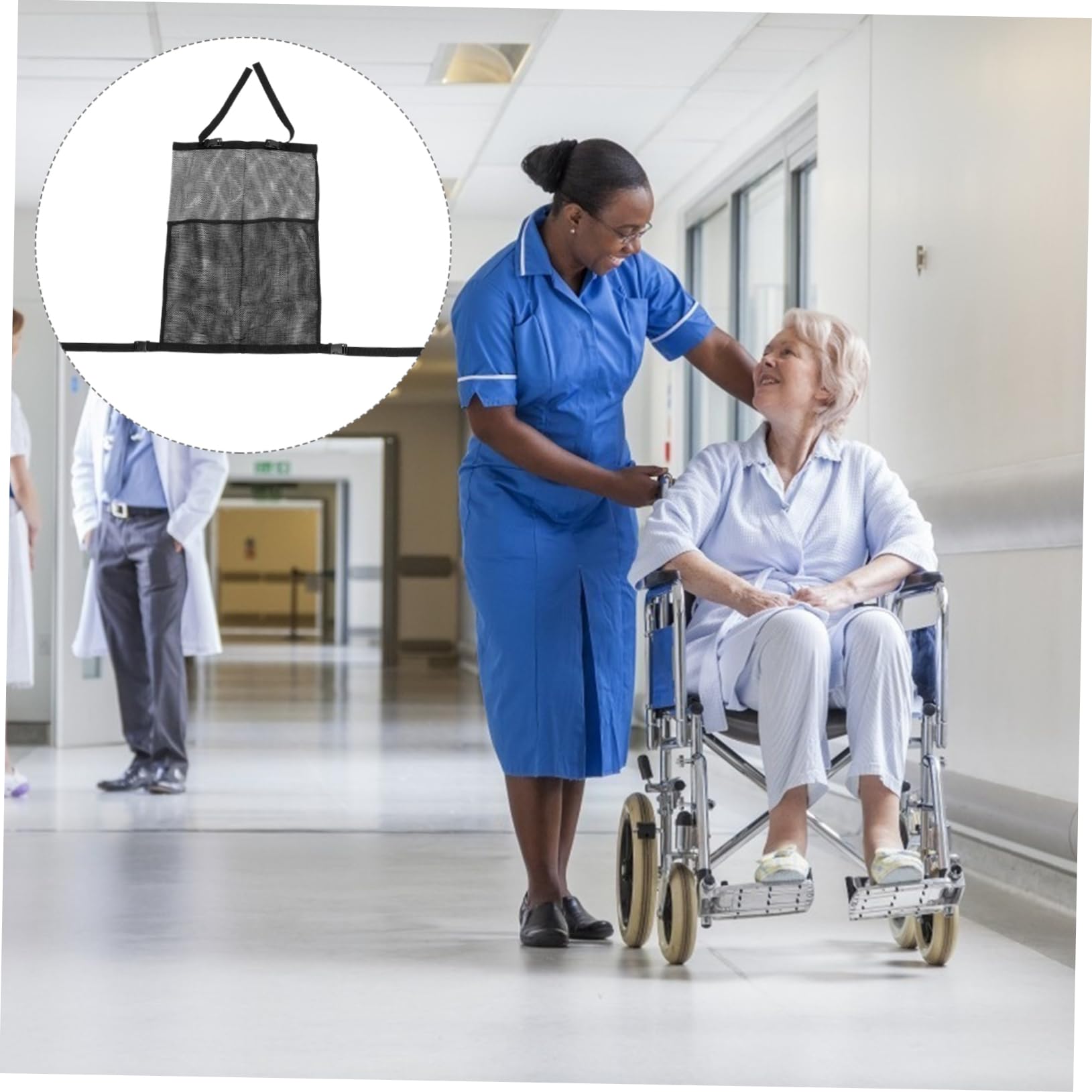 VILLFUL 1pc Oxygen Cylinder Back Bag Stroller Organizer Bag Accessories for Wheelchairs Wheelchair Bag Scooter Hanging Bag Bottles of Oxygen Tanks 1680d Oxford Cloth Outdoor Carrying Case