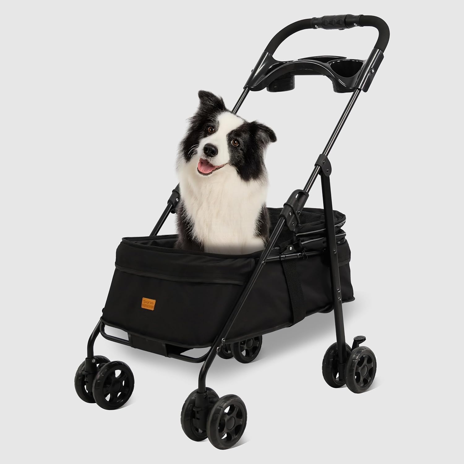 4 Wheels Pet Stroller,One-Click Folding Portable Folding Dog Cat Stroller,Sunshade, Storage Bag, Waterproof Oxford Fiber,Breathable and Visible Mesh for Small/Medium Pets up to 33 lbs,Black 4 Wheels Pet Stroller,One-Click Folding Portable Folding Dog Cat Stroller,Sunshade, Storage Bag, Waterproof Oxford Fiber,Breathable and Visible Mesh for Small/Medium Pets up to 33 lbs,Black 