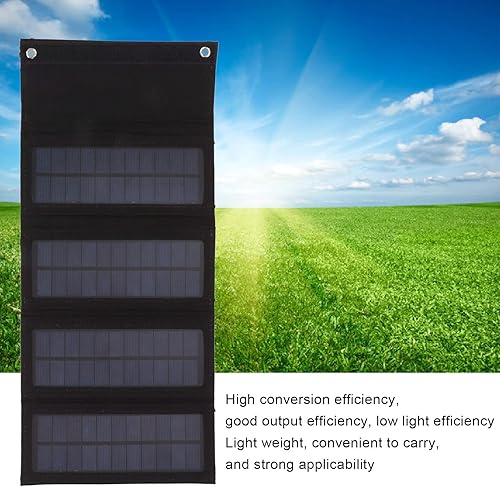 Miniatura 2 de Cargador solar de 40 W, cargador de panel solar, cargador solar portátil plegable, bolsa plegable de panel solar, banco de energía solar, bolsa de