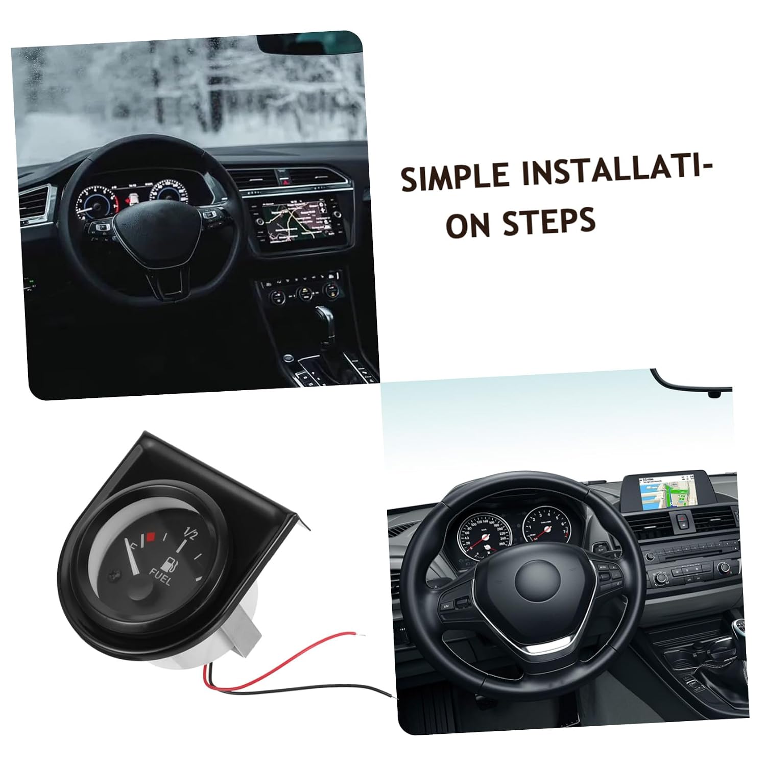 Replacement Fuel Gauge for Cars Trucks and Boats Easy Installation Durable Design High Accuracy Level Indicator for Vehicles