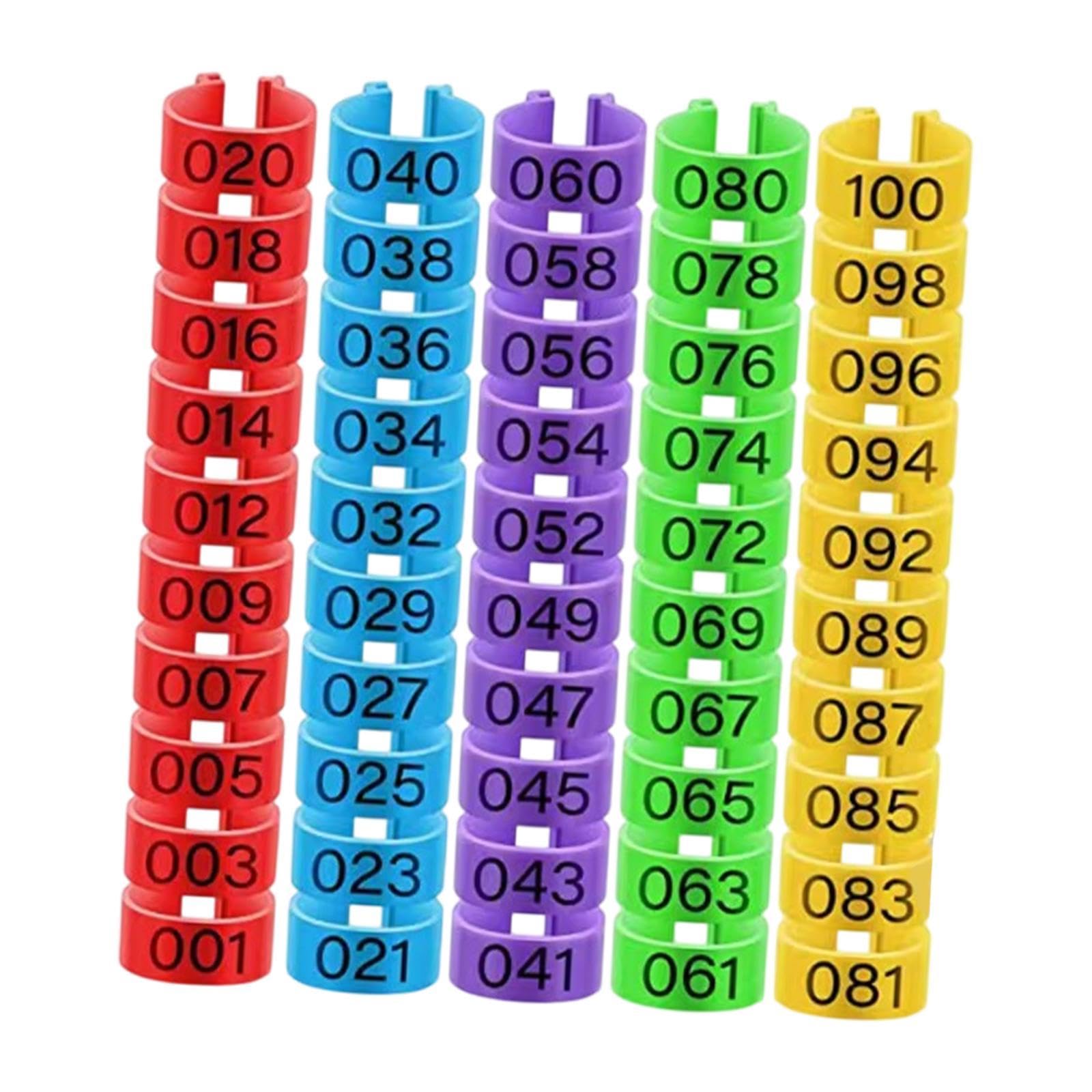 loom tree® 100pcs poultry leg bands clip on poultry foot rings for chickens ducks goose s | bird supplies | other bird supplies