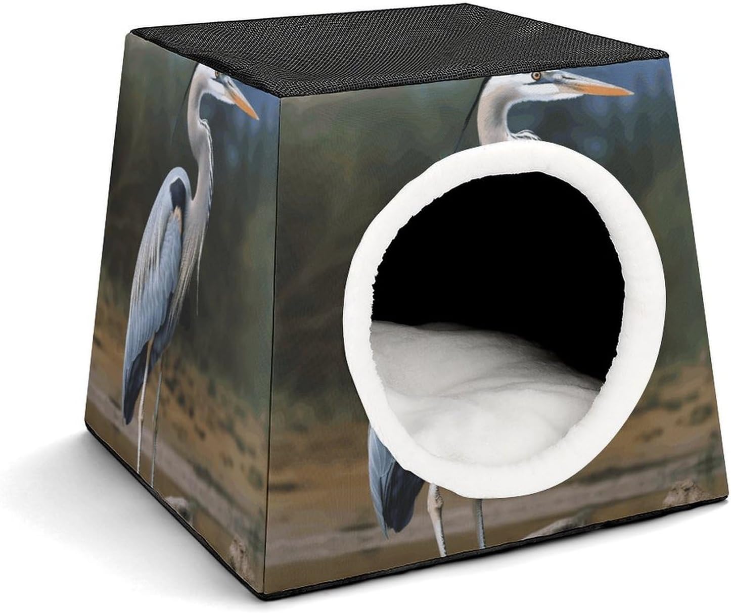Fashion Heron Capsule Pet Waterproof Removable Couch Pet Bed Foldable Cat Dog House Cat Dog Bed Cat Dog Sofa 3-in-1 Design for Small Cute Pets