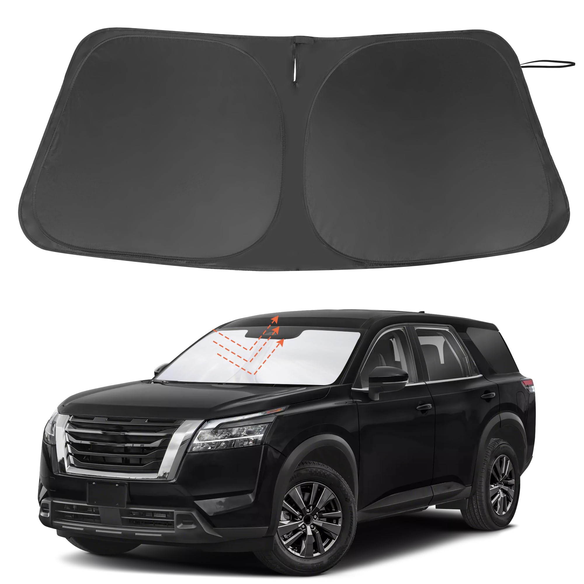 Windshield Sun Shade for 2022-2026 Nissan Pathfinder Accessories