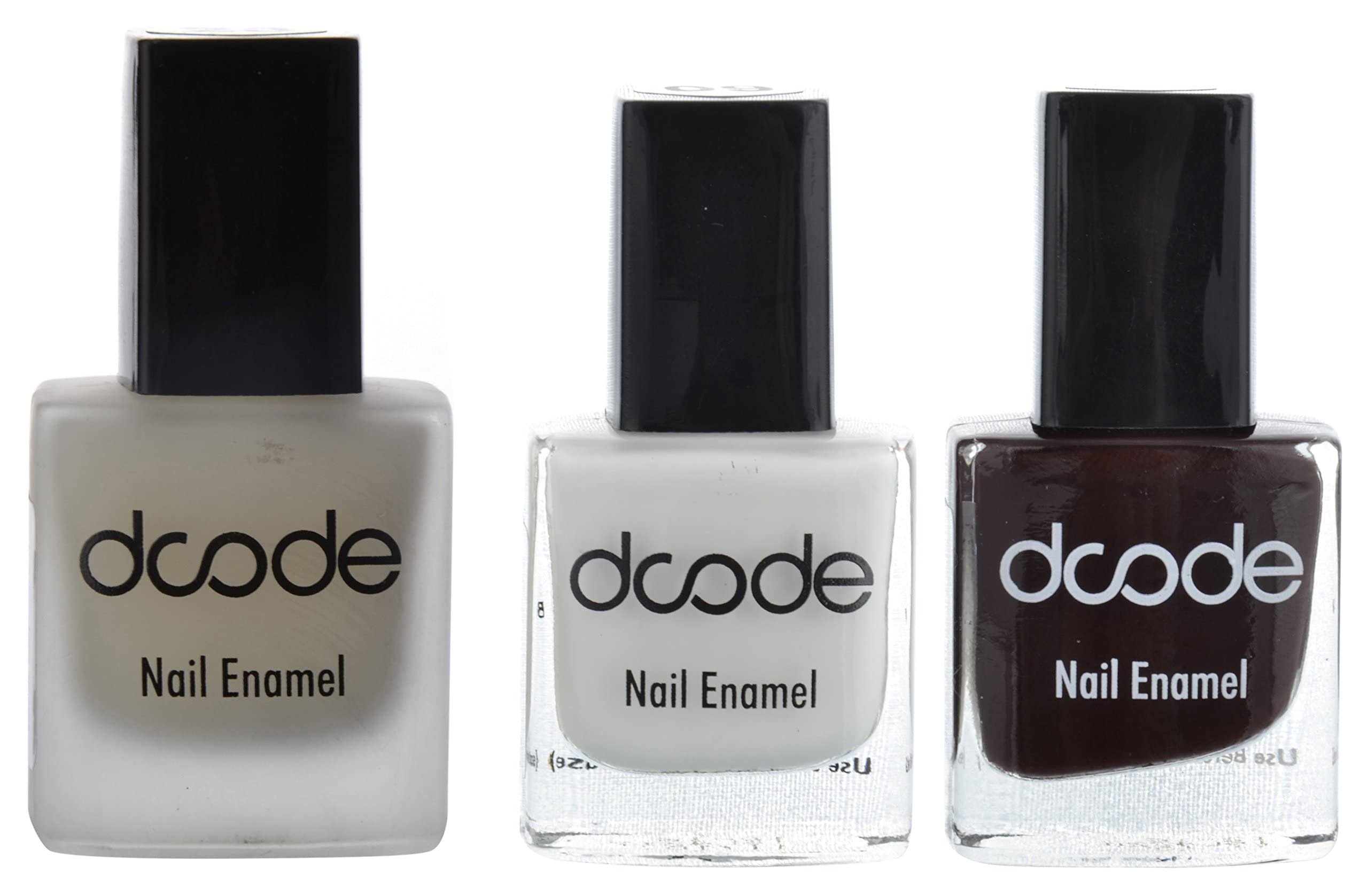 DCODE High Glossy, Chip Resistant, Gel Effect, Nail Polish Combo 3 in 1 | Long Lasting Nail Paint