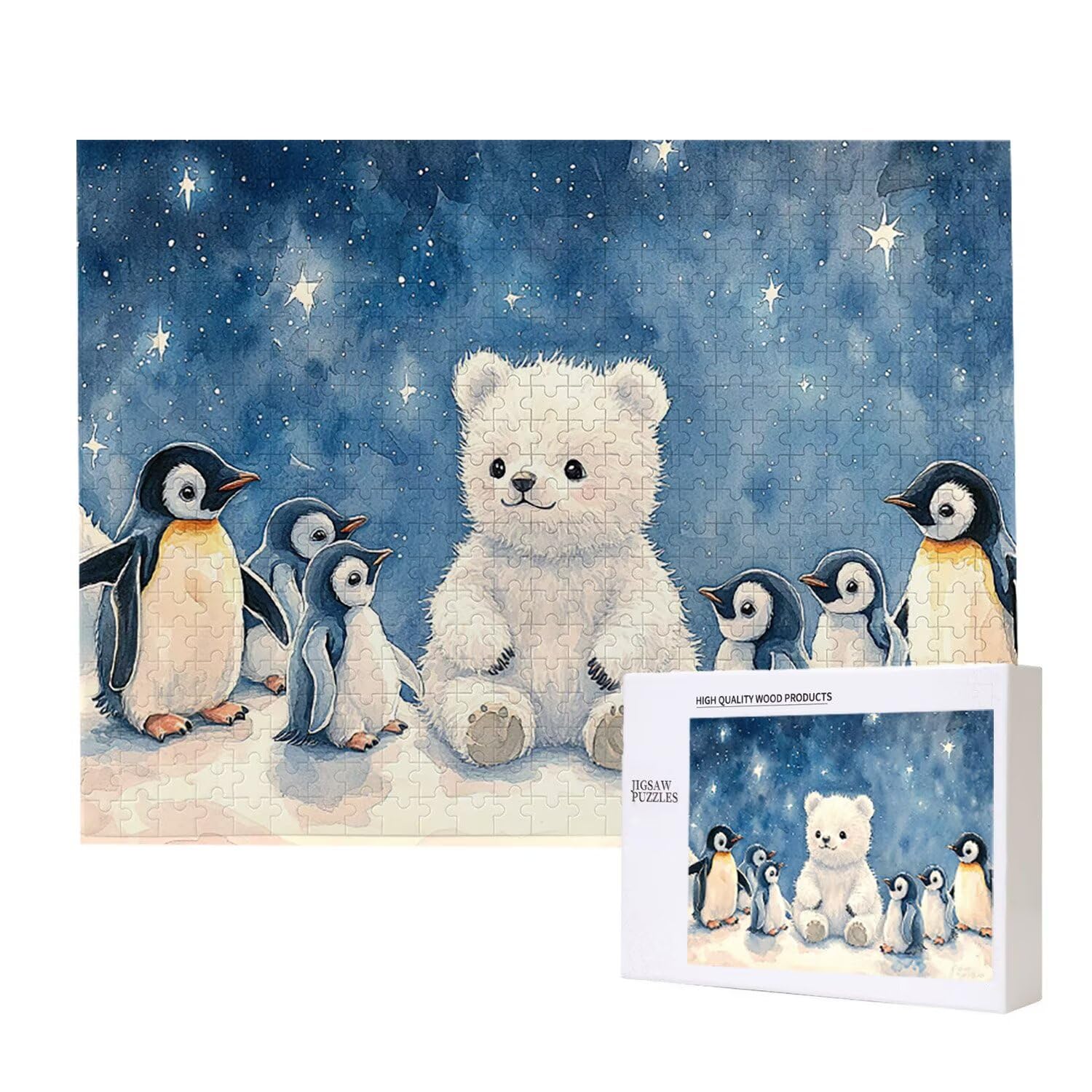 Puzzle de 2000 Piezas Puzzle Adultos 100 x 70cm Juego Educativo Regalos Rompecabezas para Adultos y niños a Partir de 14 Años, Regalo Creativo para la Relajación 100 x 70cm - (Oso pingüino) x-676