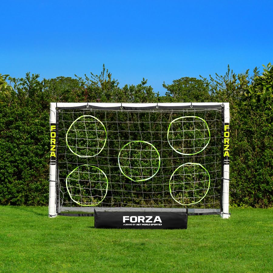 FORZA 6 x 4ft Kids Football Goal - The World’s #1 Garden Goal! | 100% UK-Made, 2 Min Setup, Unbreakable Goalpost + Target & Ball Bundle - Buy Once, Play Forever! (With Bag and Target Sheet)