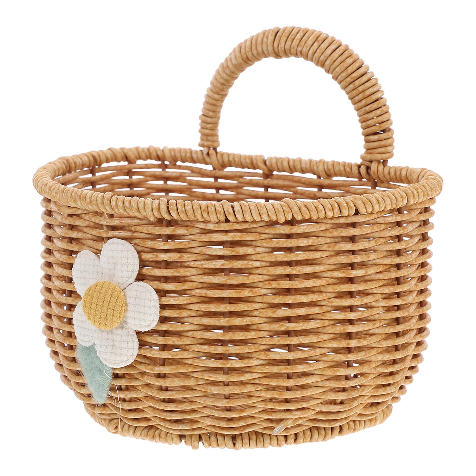 Cesta para frutas y flores montada en pared que ahorra espacio