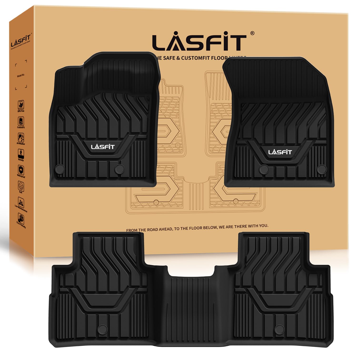 LASFIT Floor Mats for Nissan Rogue 2021-2026