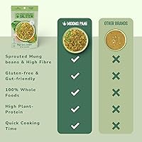 Vista 13 de Curry entero MUNG DAL Hecho con mungo verde entero cocido, especiado y deshidratado Vegano Sin gluten, sin soja Todo natural Listo en 7