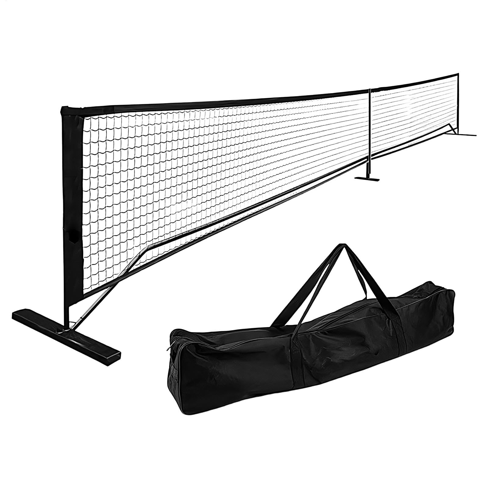 Tennis Practice Net, Tennis Net for Backyard, Portable Tennis Mesh Net, Detachable Tennis Practice Net, 9.5kg Driveway Tennis Net with Carry Bag 22ft for Tennis/Badminton
