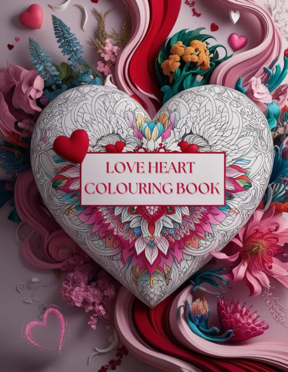 Love Heart colouring book