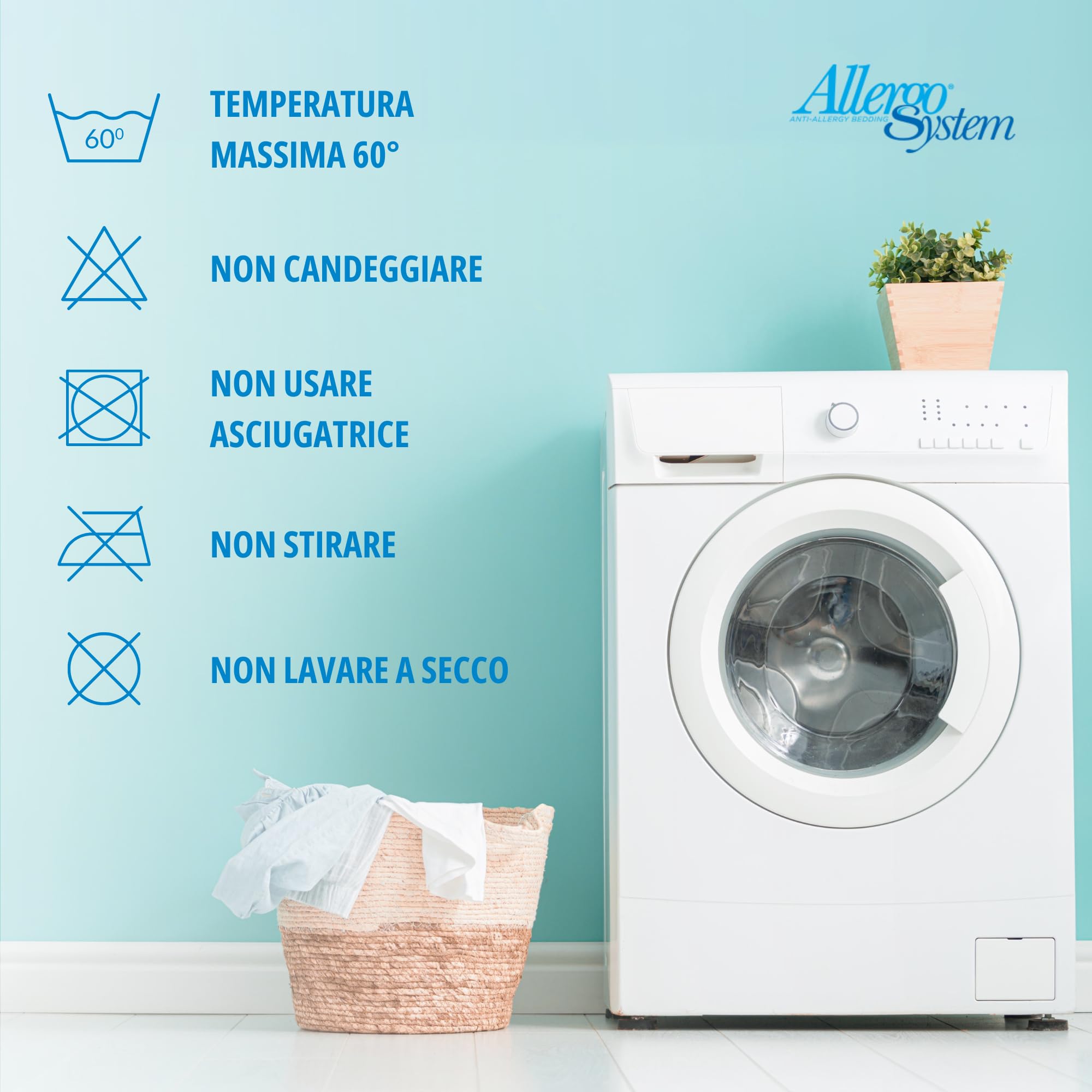 Allergosystem Set Coprimaterasso Antiacaro Singolo con Cerniera 80x190x20cm e Copriscuscino Letto 50x80cm - Dispositivo Medico Antiacaro e Anallergico MADE IN ITALY - Linea Nuvola