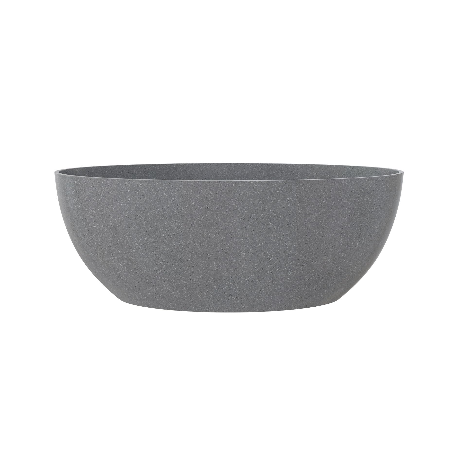 Bañera de hormigón de alta calidad de 160 cm con superficie sólida para exteriores, moderna bañera de piedra de terrazo, baño de lujo estilo spa para patio, jardín o baño