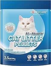 Honey Care All-Absorb Cat Litter Pellets, Zeolite, Long-Lasting Odor Control Non-climping Litter, 14 Lbs Pack