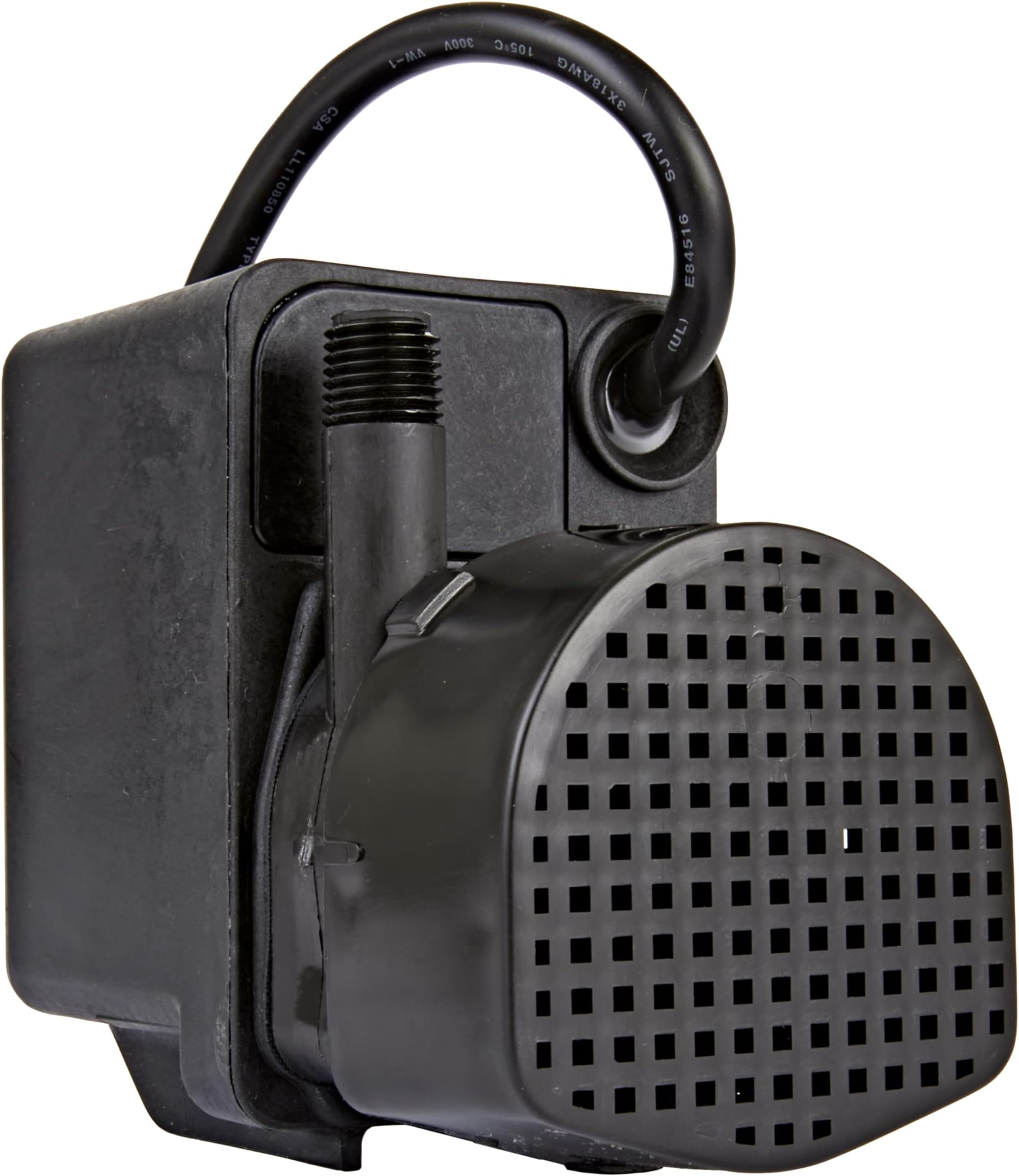 PE-2H 115 Volt, 1/40 HP, 300 GPH Epoxy Encapsulated Direct Drive Submersible Pump, with 6- Ft. Cord, Black, 518400