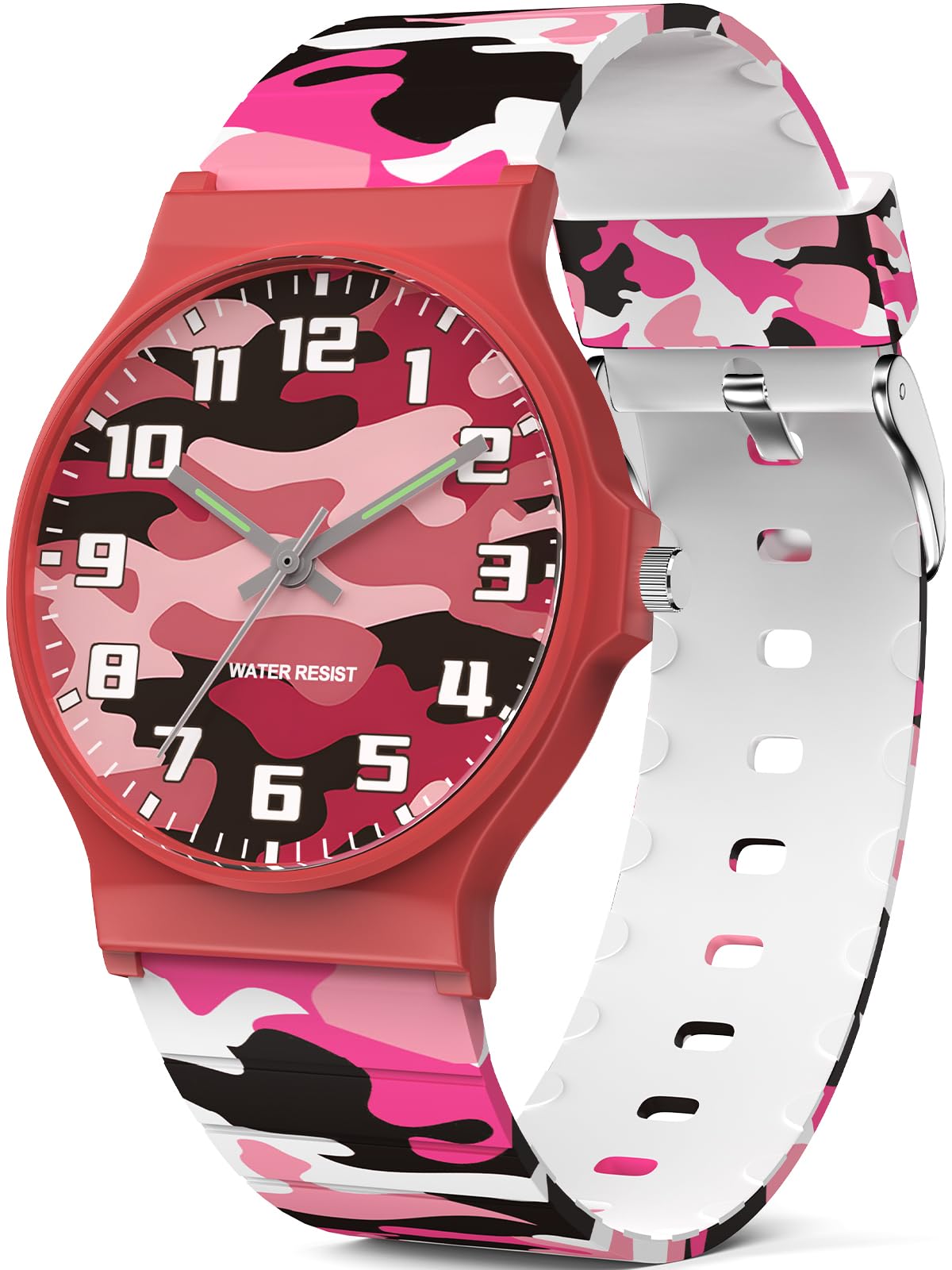 SOCICO Kinder Analoguhr Jungen Mädchen, 30M Wasserdicht Leicht Ablesbar für 5-15 Jahre, Tolle Geburtstags Kinder