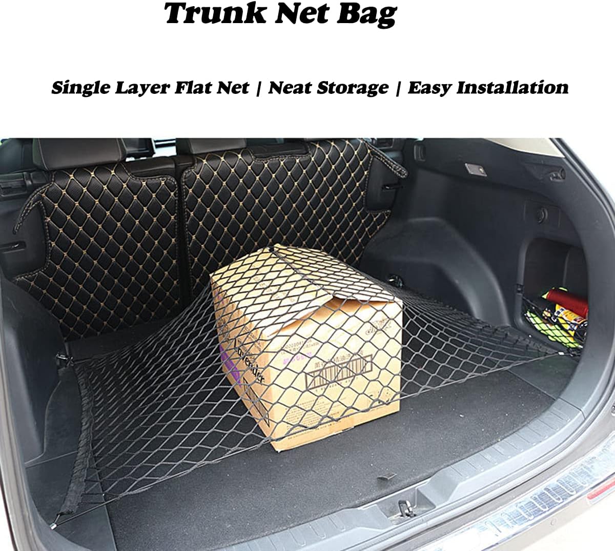 HGCY Dog Barrier 47" Wide Ideal for Trucks, SUVs, Full Sized Sedans - Pet Restraint Car Backseat Divider Vehicle Gate Cargo Area Travel Trunk Mesh Net Screen Barricade : Pet Supplies