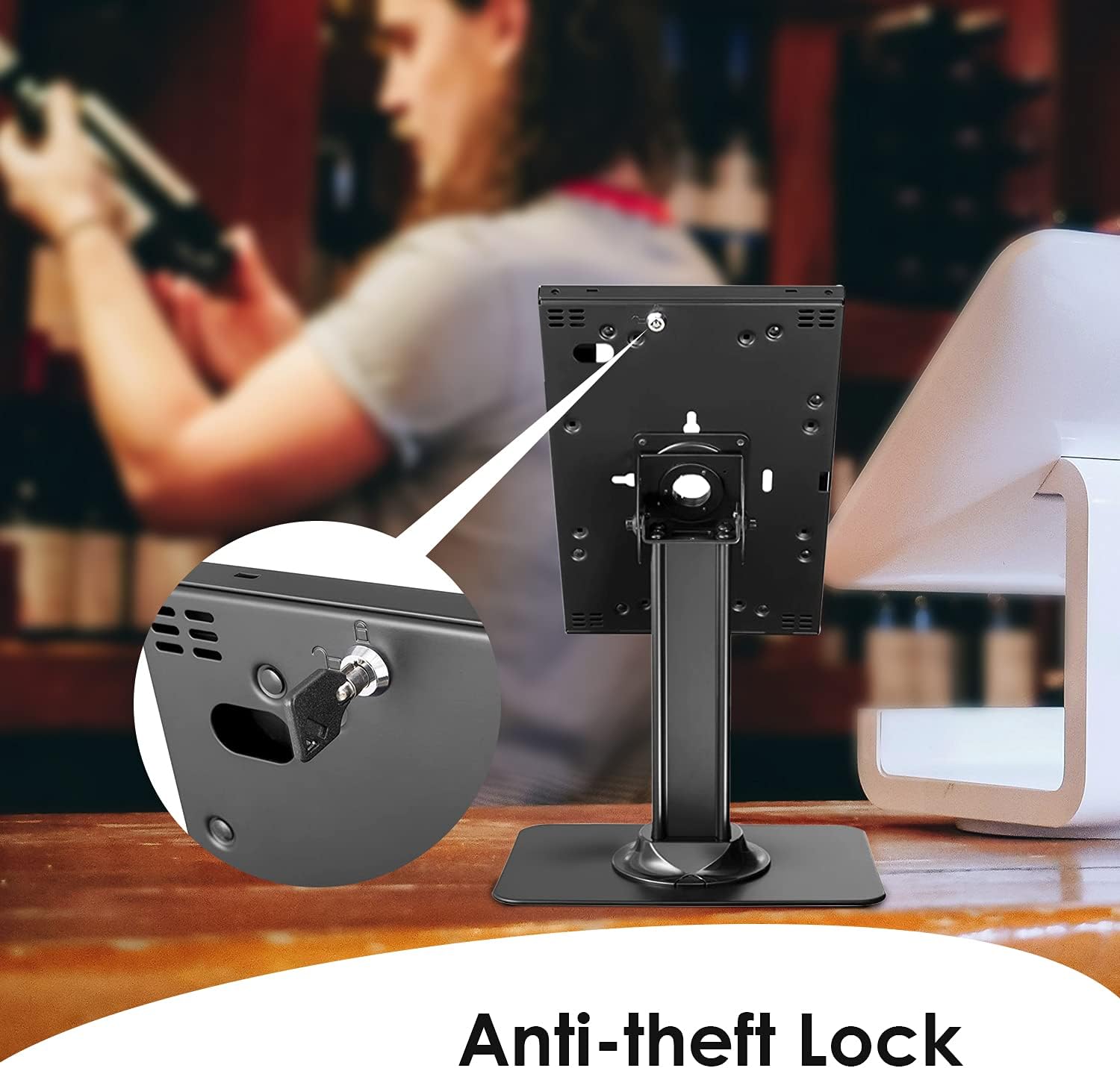 Anti-Theft Countertop Tablet Stand for 9.7 and 10.2 inches iPad 10.5 inches iPad Air iPad Pro 10.1 inches Samsung Galaxy Tab A 2019