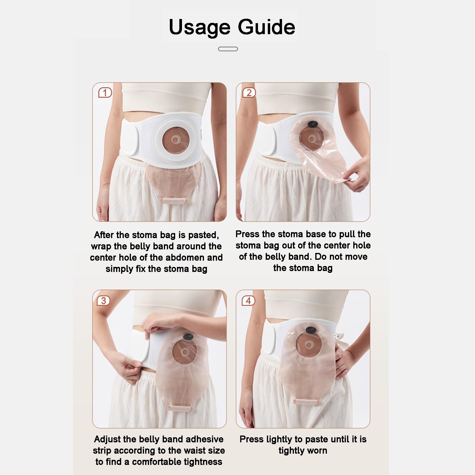 Fascia Addominale Post Operatoria, Fascia Elastica Lombare, Cintura Stoma, Fibbia Regolabile, Forma Aerodinamica, per Stomia, Colostomia, Ileostomia(M)