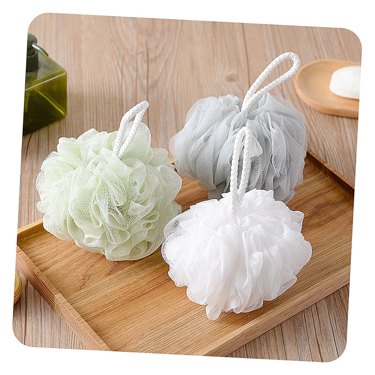 FRCOLOR 16 Piezas Depurador De Cuerpo Esponjas Para Bañarse Esponja De Espuma Depurador De Baño Para El Cuerpo Bola De Redes De Malla Esponja De De Baño Frotar La Espalda