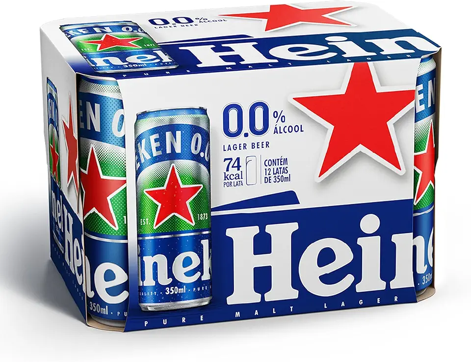 Heineken Cerveja Zero Lata 350ml Pack 12 Unidades