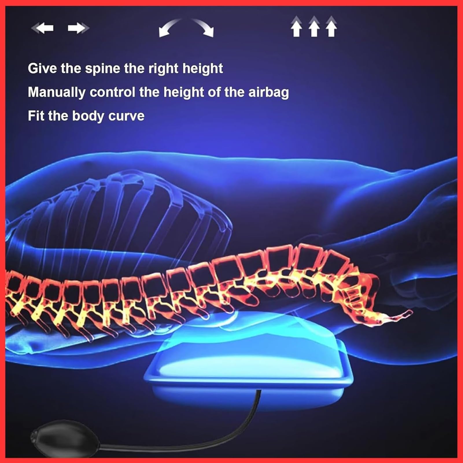 Colchoneta De Masaje Relajante De Cuerpo Completo Con Calor: 10 Nodos Vibratorios, Almohadas Ajustables Y Almohadillas Térmicas For Aliviar La Tensión Muscular(A)