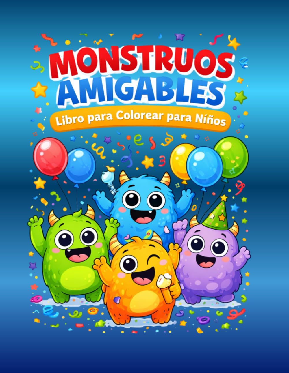 Monstruos Amigables Libro para Colorear para Niños