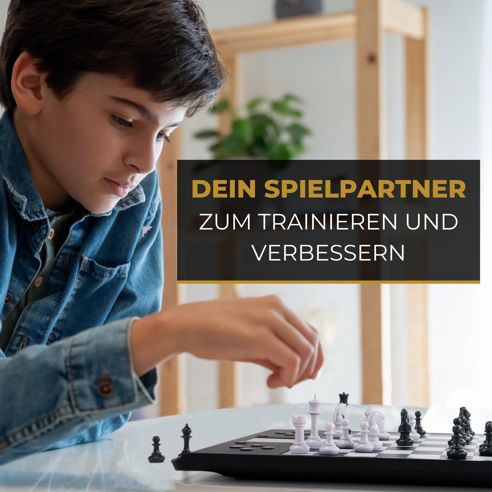 MILLENNIUM ChessGenius PRO M815 – Schachcomputer für Anfänger & Fortgeschrittene, Smarter Schachtrainer mit vielfältigen Übungsoptionen und anpassbaren Schwierigkeitsgraden, großes Spielfeld