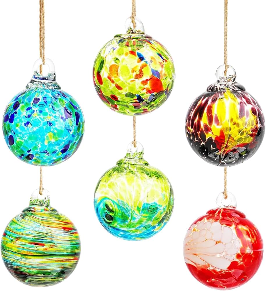 Amazon.co.jp: Dtharen 手吹きガラスボール、吹きガラス装飾品 | 吹き